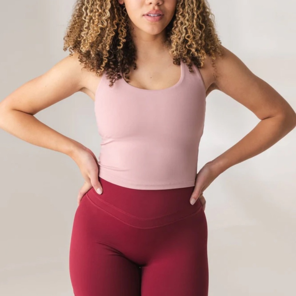 Vitality Revive Racer Tank in Ballet Pink